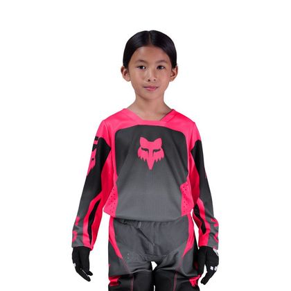 Fox 180 CHILDREN, GIRLS' SHIELD Cross jersey - Black / Pink