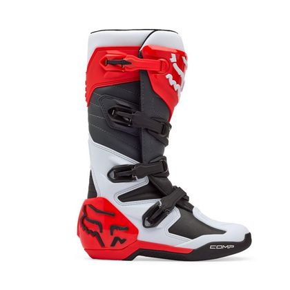Bottes cross Fox COMP 2025 - Blanc / Rouge