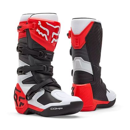Bottes cross Fox ENFANT COMP - Blanc / Rouge
