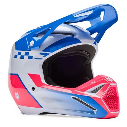 Fox V1 - COLLECT - KIND Crosshelm - Blauw / Roze Ref: FX6353 