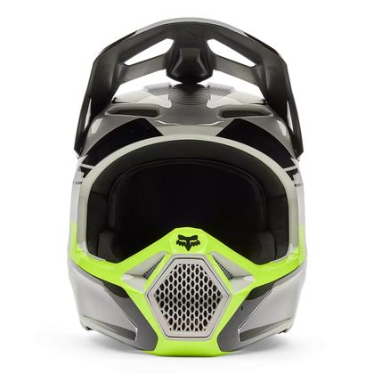 Casque cross Fox V1 - COLLECT - ENFANT - Gris / Jaune