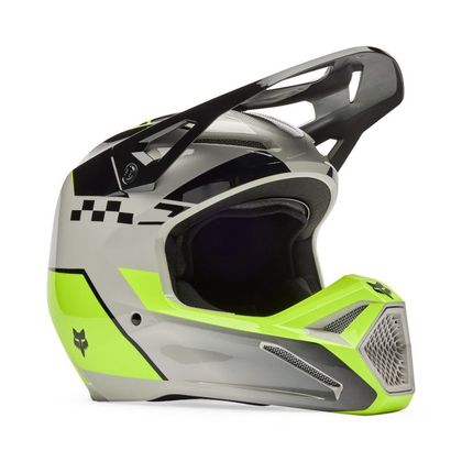 Fox V1 COLLECT 2025 Cross-Helm - Grau / Gelb Ref : FX6237 
