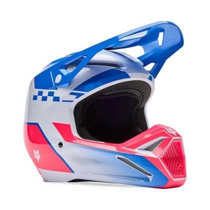 Casque cross Fox V1 COLLECT 2025 - Bleu / Rose Ref : FX6238 