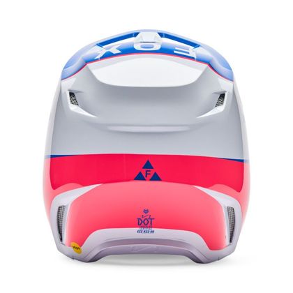 Casque cross Fox V1 COLLECT 2025 - Bleu / Rose