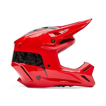 Casque cross Fox V3 RS FRACTURE 2026 - Rouge / Blanc