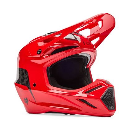 Casque cross Fox V3 RS FRACTURE 2026 - Rouge / Blanc Ref : FX6541 
