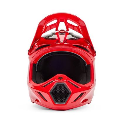 Casque cross Fox V3 RS FRACTURE 2026 - Rouge / Blanc