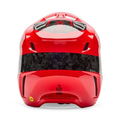 Casque cross Fox V3 RS FRACTURE 2026 - Rouge / Blanc