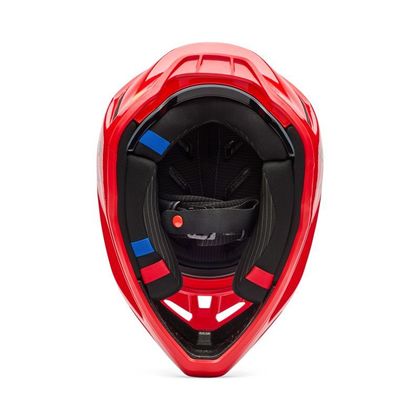 Casque cross Fox V3 RS FRACTURE 2026 - Rouge / Blanc