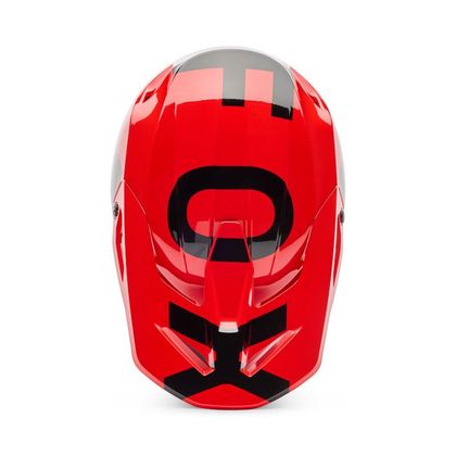 Fox V1 SHIELD 2025 Cross-Helm - Rot / Schwarz
