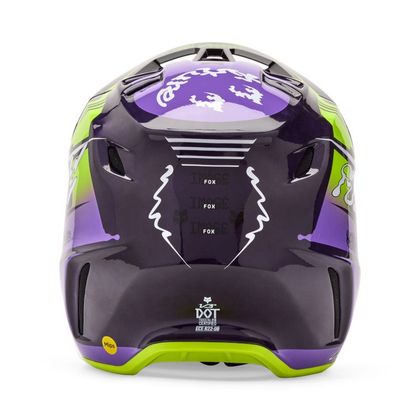 Fox V3 RS IMAGE PHANTOM LE 2025 Cross-Helm - Lila / Gelb