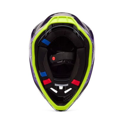 Fox V3 RS IMAGE PHANTOM LE 2025 Cross-Helm - Lila / Gelb