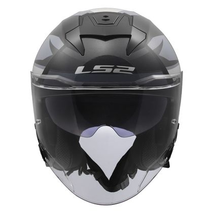 Casque jet LS2 OF618 VERSO II VENTUR - Gris