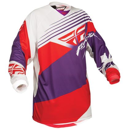 Camiseta de motocross Fly Kinetic Jersey violeta/rojo/blanco  