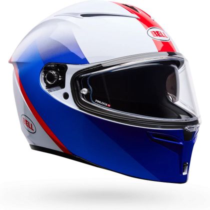 Casque intégral Bell LITHIUM MIPS - BASH - Blanc / Bleu Ref : EL0822 