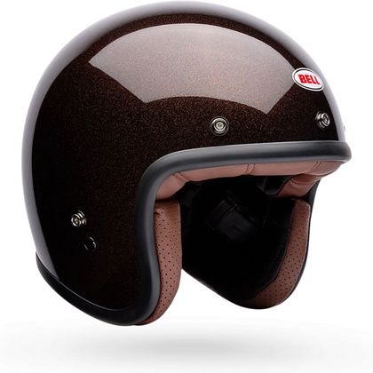 Casque jet Bell CUSTOM 500 - FLAKE - Marron Ref : EL0843 