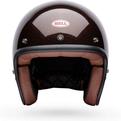 Casque jet Bell CUSTOM 500 - FLAKE - Marron
