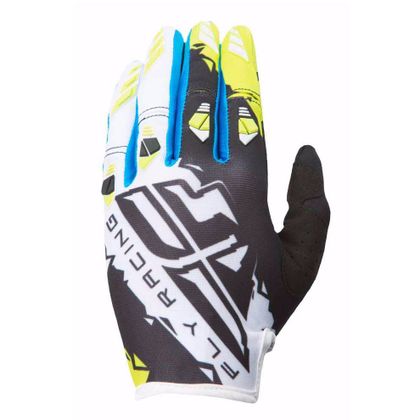 Guantes de motocross Fly KINETIC YOUTH - NEGRO VERDE - 2017