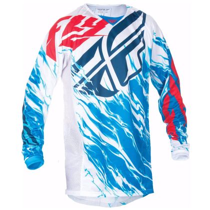 Camiseta de motocross Fly KINETIC RELAPSE - ROJO BLANCO AZUL -  2017 Ref : FL0080 