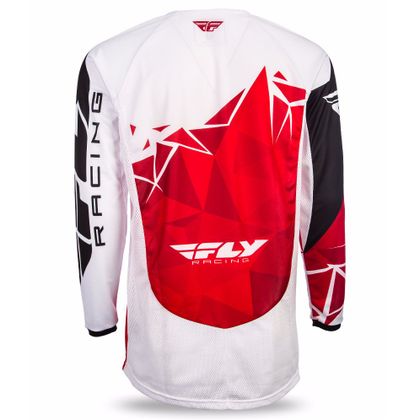 Maillot cross Fly KINETIC CRUX - ROUGE BLANC - 2017