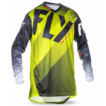 Camiseta de motocross Fly LITE HYDROGEN - VERDE NEGRO BLANCO - 2017 2017 Ref : FL0104 