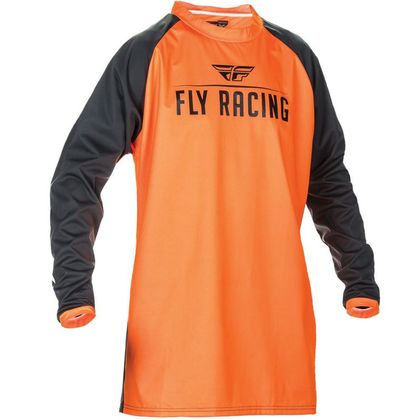 Camiseta de motocross Fly WINDPROOF - FLUO ORANGE BLACK 2019
