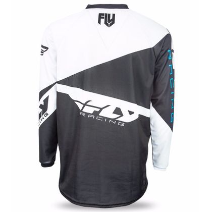 Camiseta de motocross Fly F16 - NEGRO BLANCO - 2017