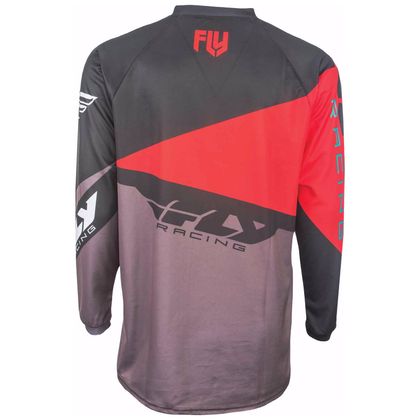 Maillot cross Fly F16 - NOIR GRIS ROUGE - 2017