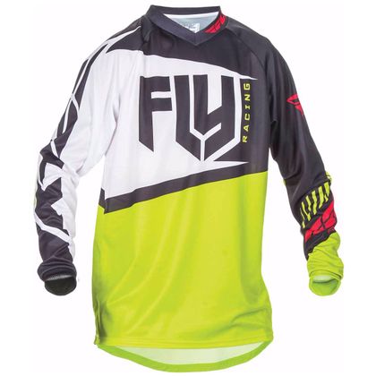 Camiseta de motocross Fly F16 YOUTH - NEGRO VERDE -  Ref : FL0195 