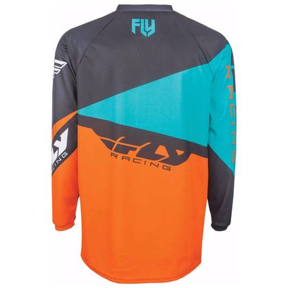 Camiseta de motocross Fly F16 YOUTH - NARANJA AZUL - 