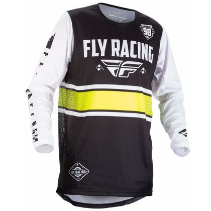 Camiseta de motocross Fly KINETIC ERA - NEGRO BLANCO - 2018 2018 Ref : FL0268 