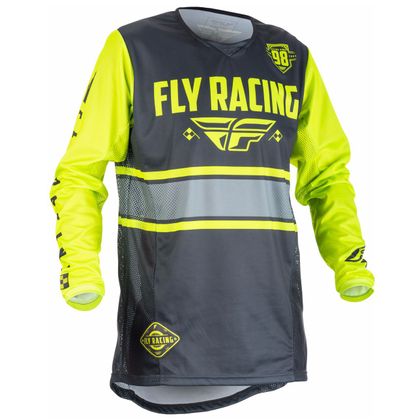 Maillot cross Fly KINETIC YOUTH ERA - JAUNE FLUO GRIS -  Ref : FL0276 