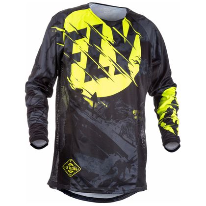 Maillot cross Fly KINETIC YOUTH OUTLAW - NOIR JAUNE FLUO - 