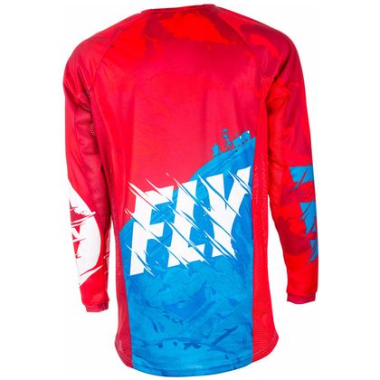 Camiseta de motocross Fly KINETIC YOUTH OUTLAW - ROJO BLANCO AZUL - 2018