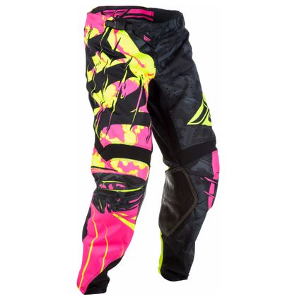 Pantalon cross Fly KINETIC YOUTH OUTLAW - ROSE JAUNE FLUO -  Ref : FL0299 