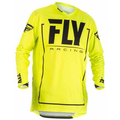 Camiseta de motocross Fly LITE HYDROGEN - AMARILLO FLÚOR NEGRO - 2018 2018 Ref : FL0300 