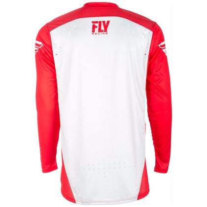 Maillot cross Fly LITE HYDROGEN - ROUGE BLANC -  2018