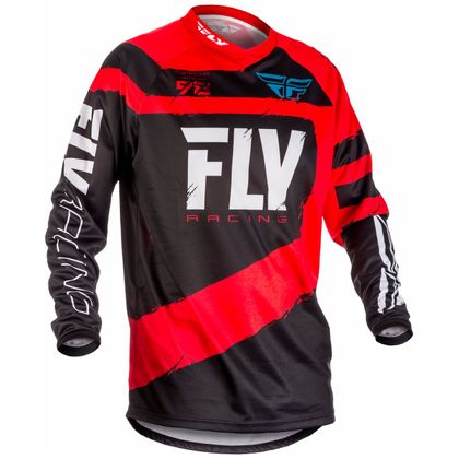 Maillot cross Fly F16 YOUTH - ROUGE NOIR -  Ref : FL0255 