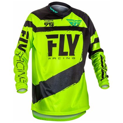 Camiseta de motocross Fly F16 - NEGRO AMARILLO FLÚOR - 2018 Ref : FL0252 
