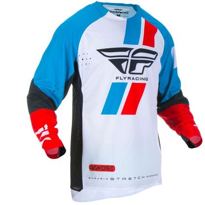 Camiseta de motocross Fly EVOLUTION DST - RED BLUE BLACK 2019 Ref : FL0473 