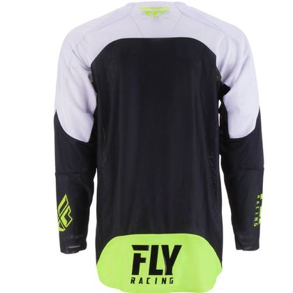 Camiseta de motocross Fly EVOLUTION DST - HI VIS BLACK WHITE 2019