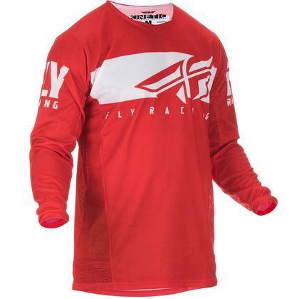 Camiseta de motocross Fly KID KINETIC SHIELD - RED WHITE Ref : FL0542 