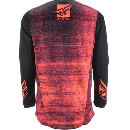 Camiseta de motocross Fly KINETIC NOIZ - NEON RED BLACK 2019