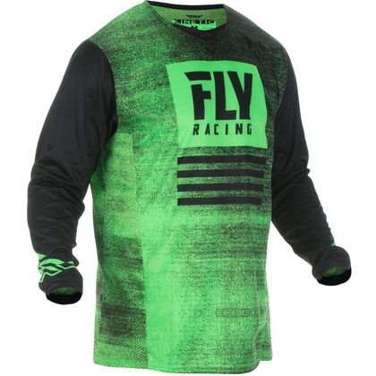 Camiseta de motocross Fly KINETIC NOIZ - NEON GREEN BLACK 2019 Ref : FL0518 
