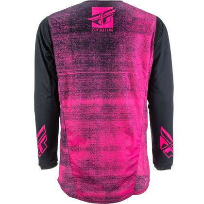 Maillot cross Fly KID KINETIC NOIZ - NEON RED BLACK