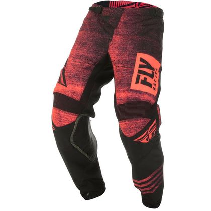 Pantalón de motocross Fly KID KINETIC NOIZ - NEON RED BLACK Ref : FL0555 