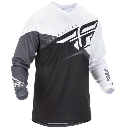 Camiseta de motocross Fly F-16 - BLACK WHITE GREY 2019 Ref : FL0566 