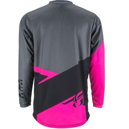 Maillot cross Fly F-16 - NEON PINK BLACK GREY 2019