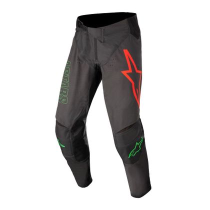 Pantalón de motocross Alpinestars TECHSTAR PHANTOM - ANTHRACITE GREEN NEON 2022 Ref : AP12414 