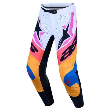 Krosové kalhoty Alpinestars SUPERTECH - DYNA 2027 - Bílá / Modrá Ref: AP4479 